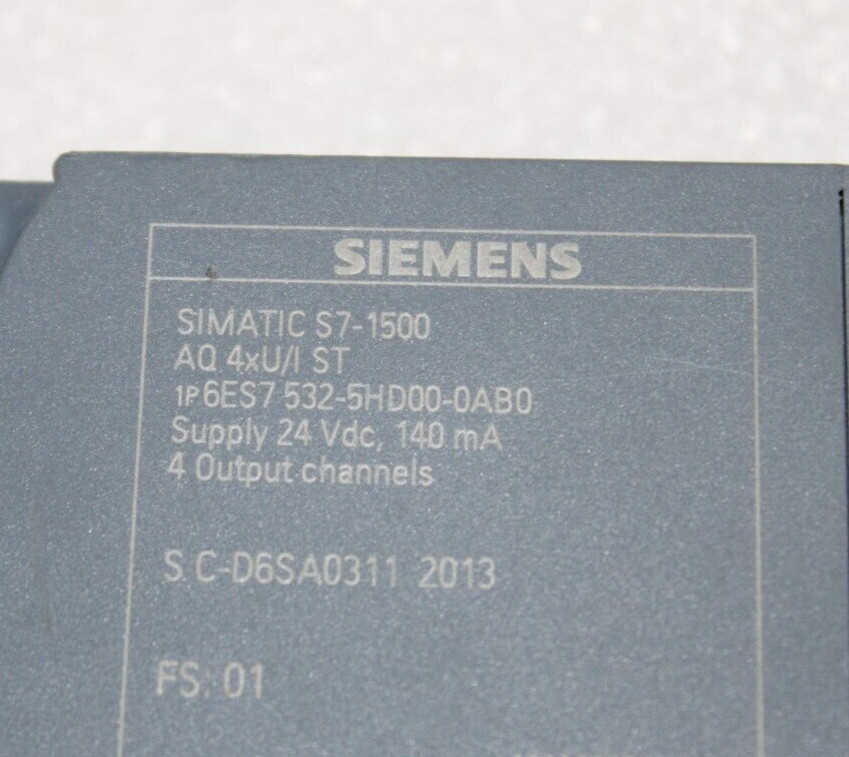 SIEMENS 6ES7 532-5HD00-0AB0 ANALOG OUTPUT MODULE S7-1500