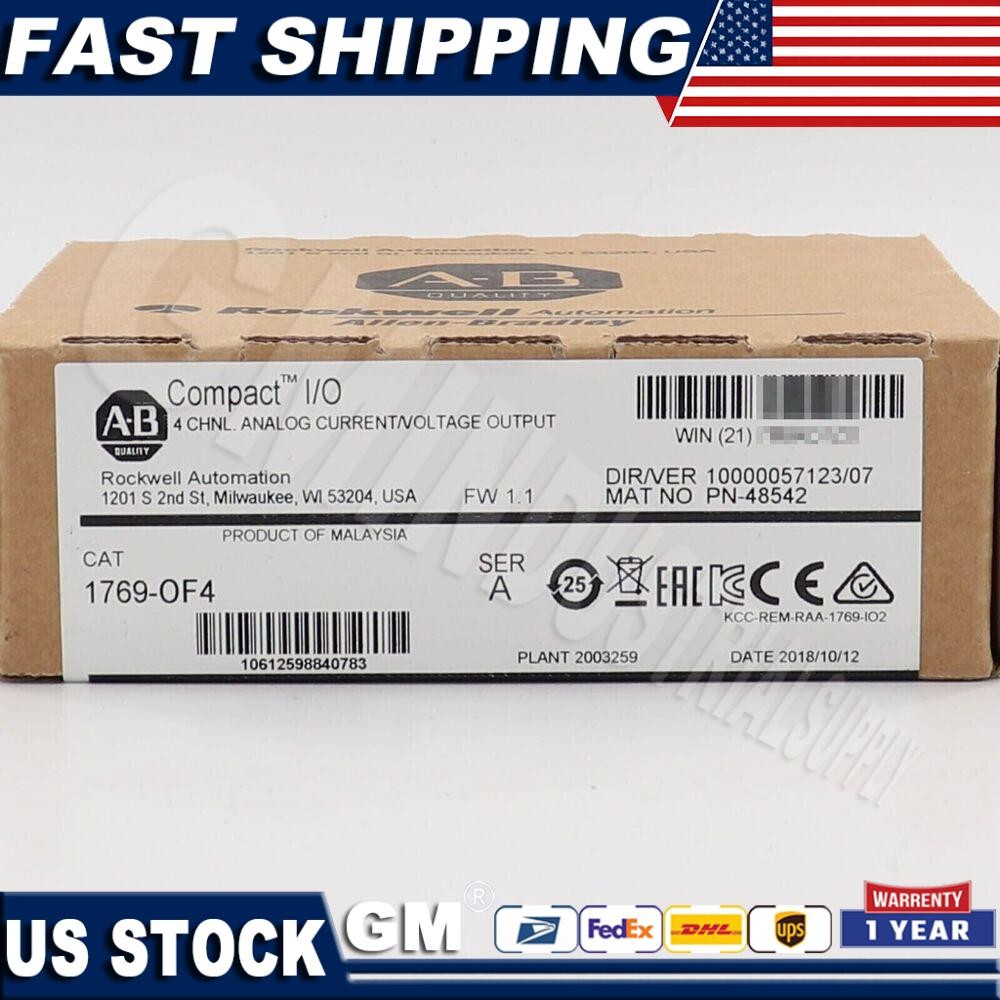 New Sealed AB 1769-OF4 CompactLogix Analog Output Module 1769OF4 US Free Tax