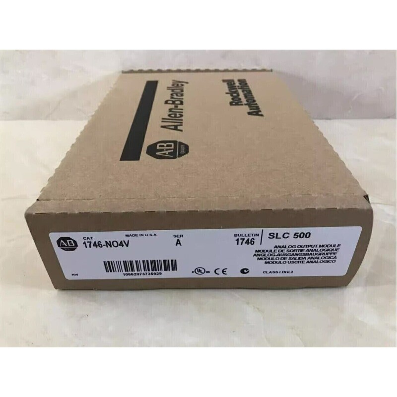 New Sealed Allen-Bradley 1746-NO4V SLC 500 PLC Analog Output Module 1746-NO4V