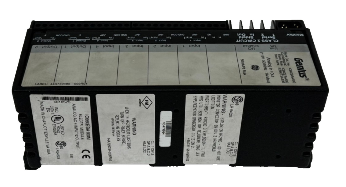 GE FANUC IC660BBA100 GENIUS ANALOG I/O MODULE REFURBISHED