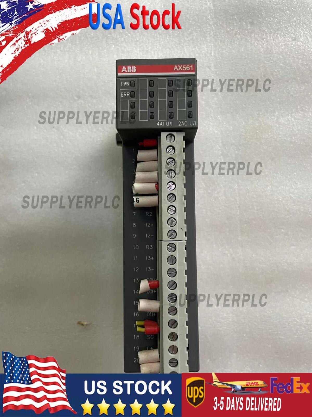 ABB PLC AX561 1TNE968902R1301 Analog Input Output Module US Free TAX