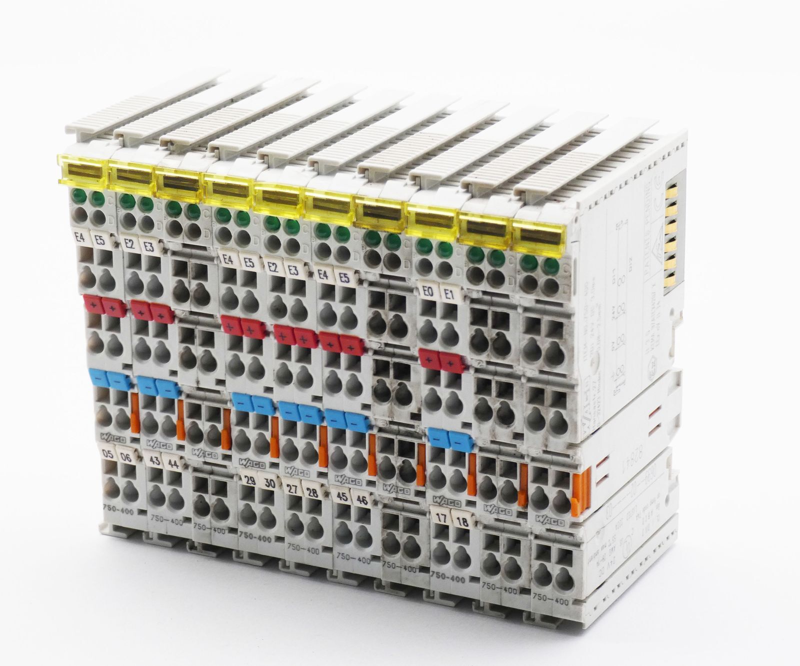 10x WAGO 750-400 2DI 24V DC Digital Input 2 Channel Digital Input Terminal -used-