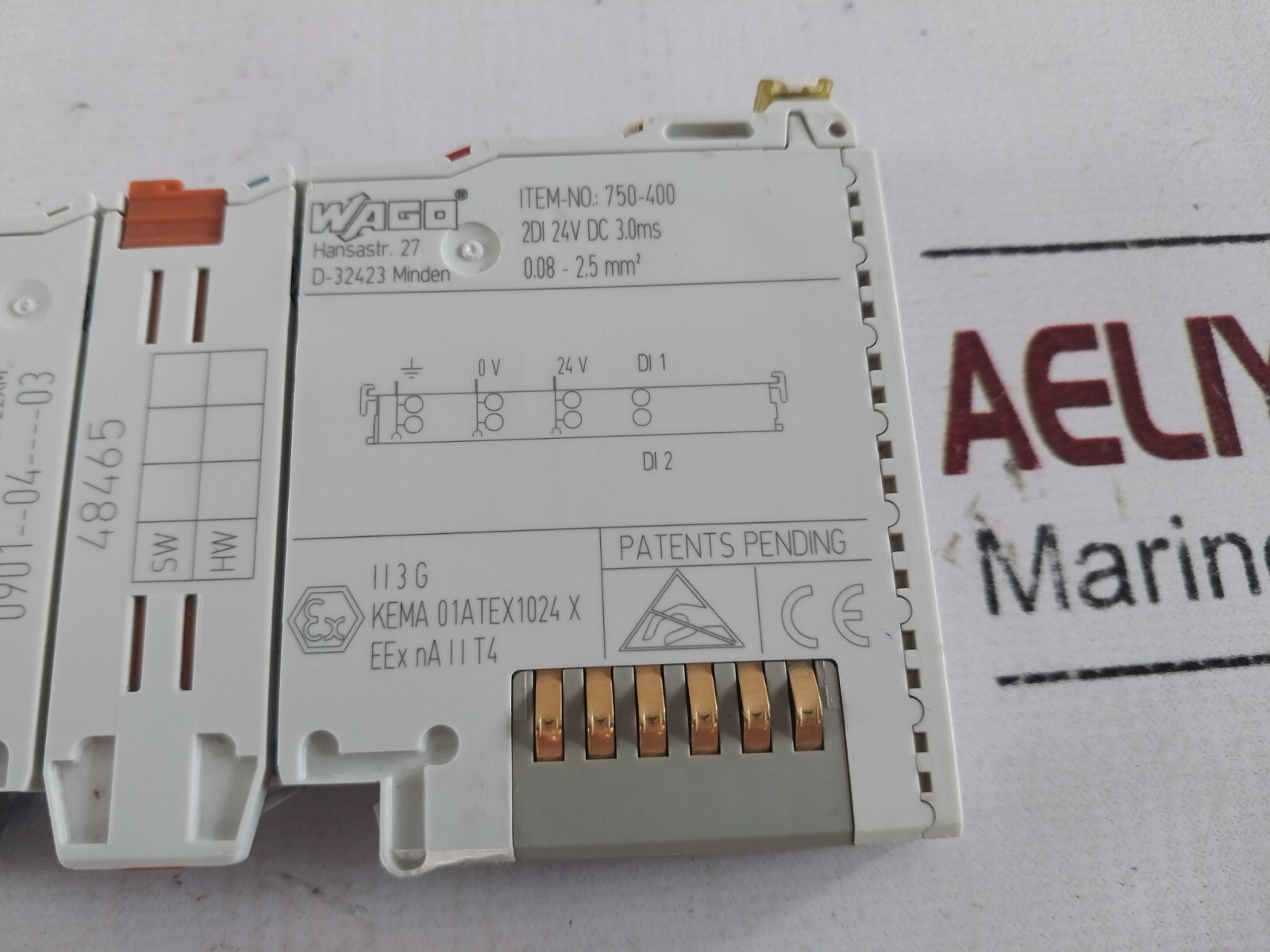Wago 750-400 digital input module 2DI 24V DC 3.0MS 24V DC