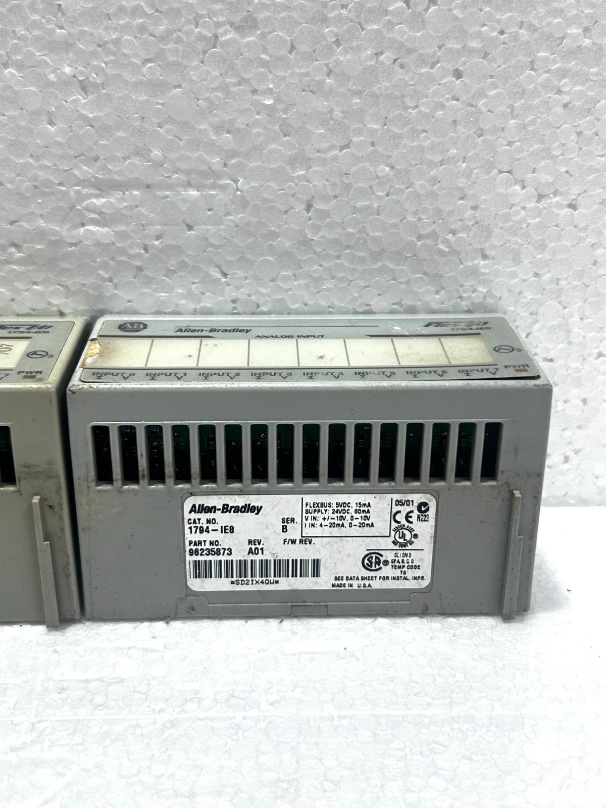 Allen Bradley 1794-IE8 Ser B With 1794-TB3/A Analog Input Module Lot Of 2pcs