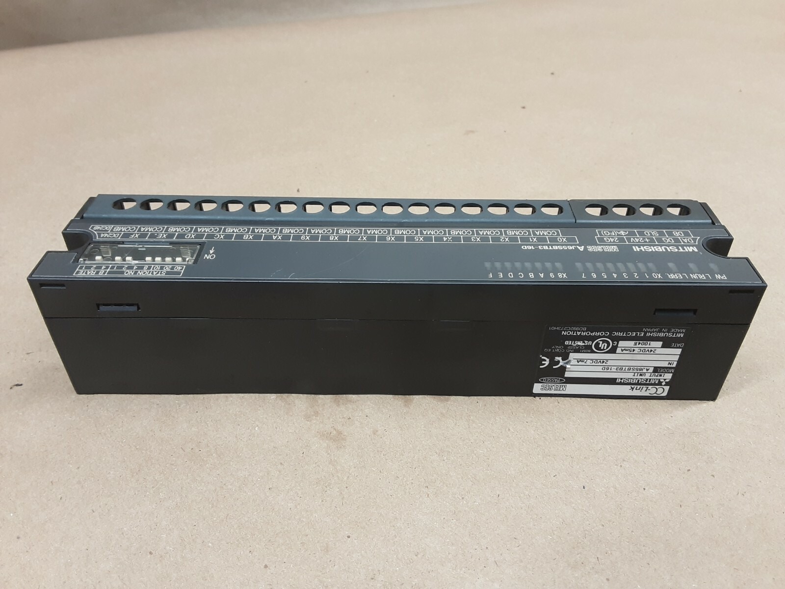 Mitsubishi AJ65SBTB3-16D Cc-link Melsec Input Unit Module 24VDC #55C50*IAC