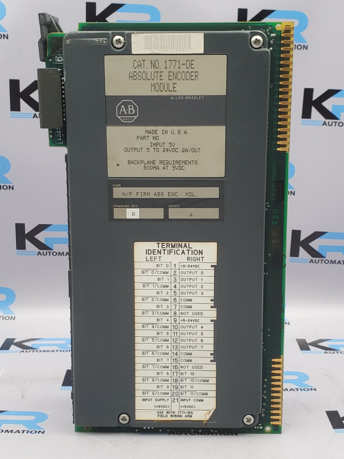 Allen Bradley 1771-DE Absolute Encoder Module 5-24V 2A