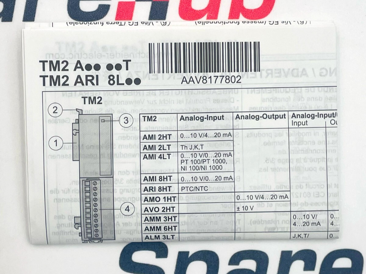 SCHNEIDER ELECTRIC TM2AMM3HT Analog Input Output Module
