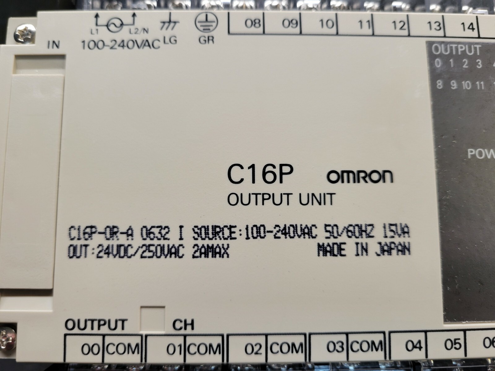 Omron C16P-OR-A Output Unit NEW NOS