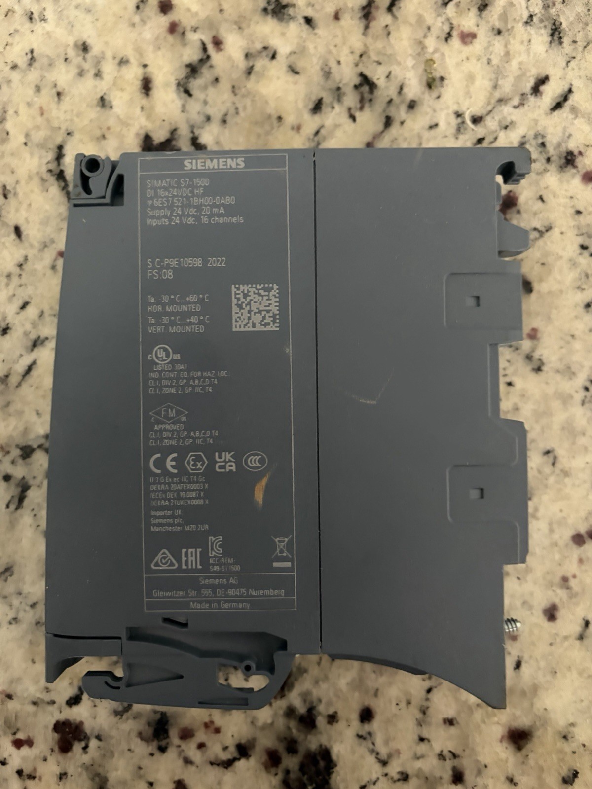 Siemens SIMATIC S7-1500 PLC Input Module Digital 6ES7521-1BH00-0AB0