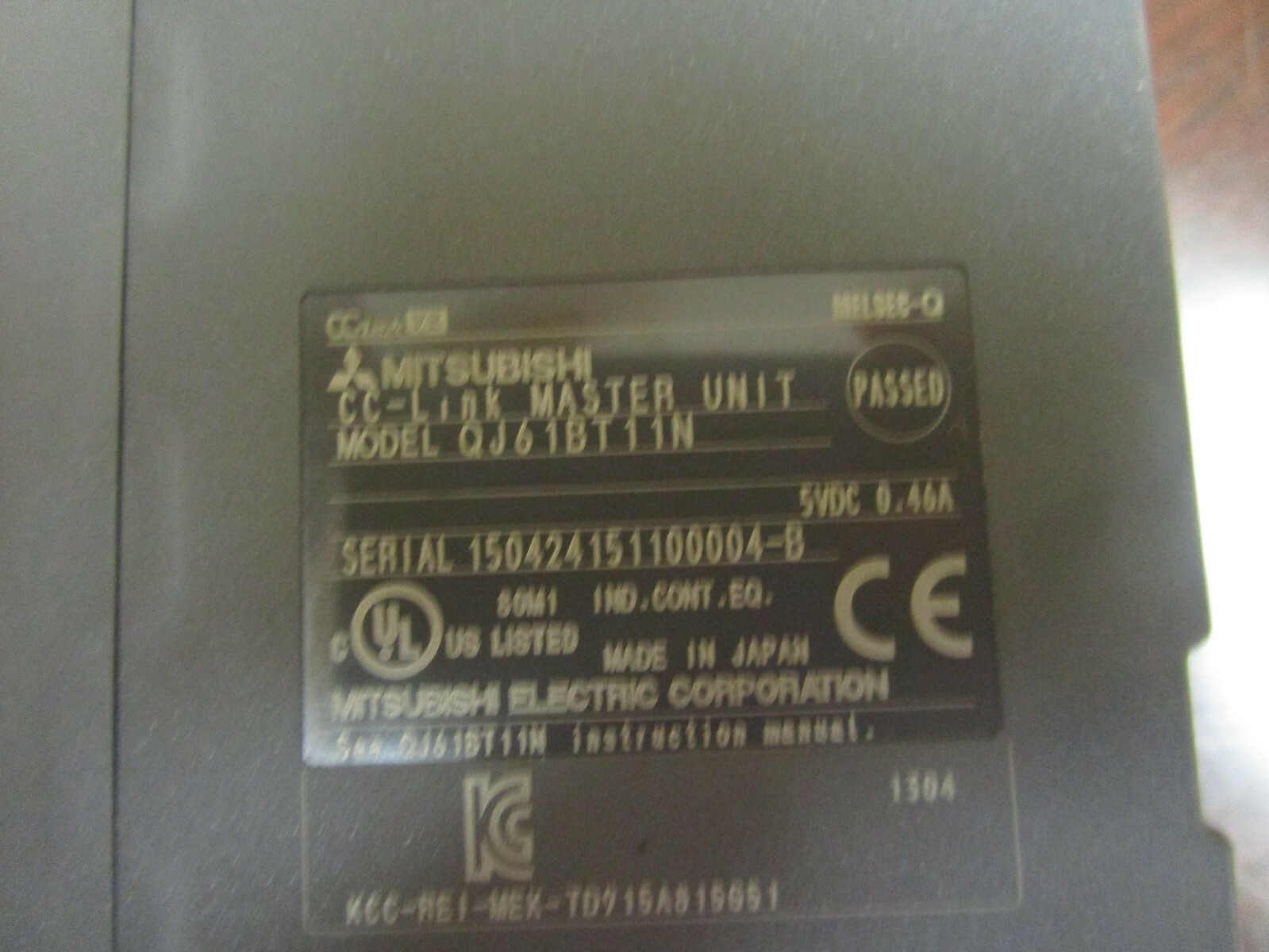 MITSUBISHI CC-LINK MASTER UNIT MODULE QJ61BT11N 5Vdc