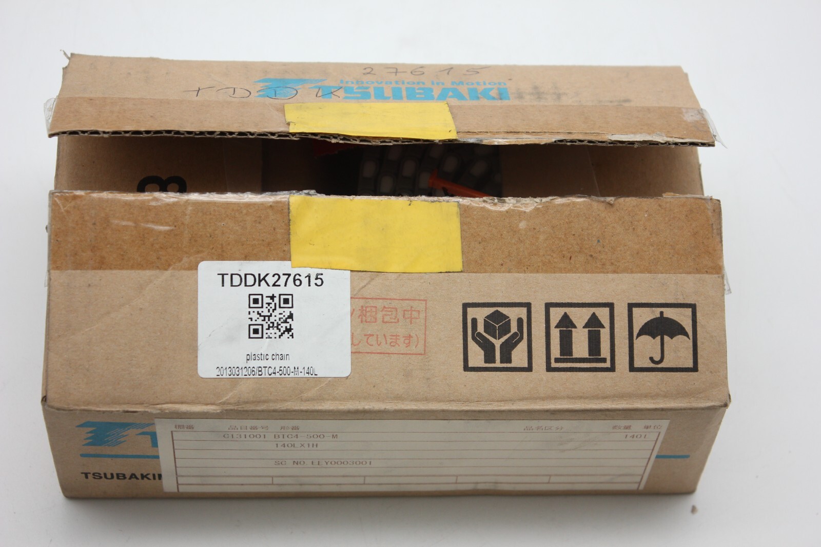 Tsubaki Plastic Chain 2013031206 / BTC4-500-M-140L