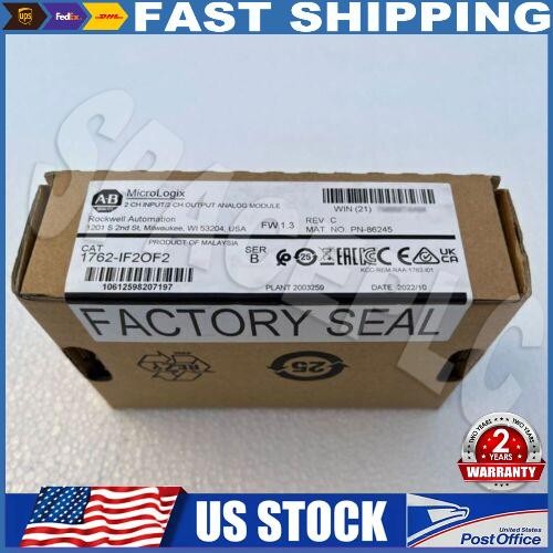 Allen-Bradley 1762-IF2OF2 MicroLogix 1200 I/O Module New Sealed AB 1762IF2OF2