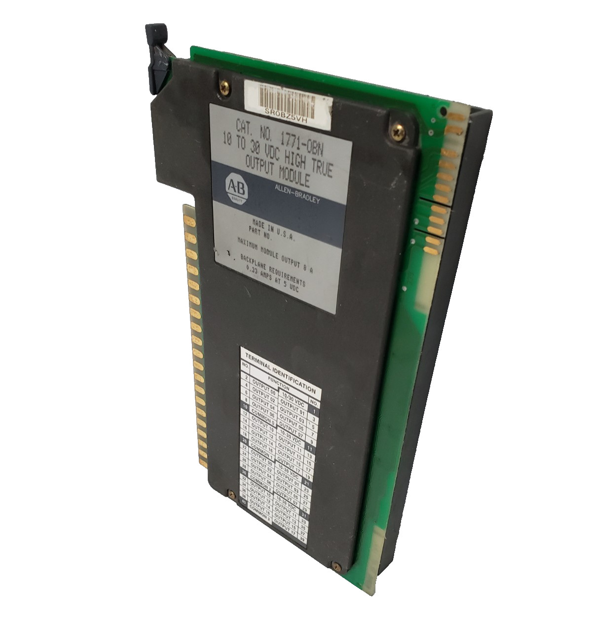 AB Allen Bradley 1771-OBN 10 to 30 VDC High True Output Module 1771-0BN