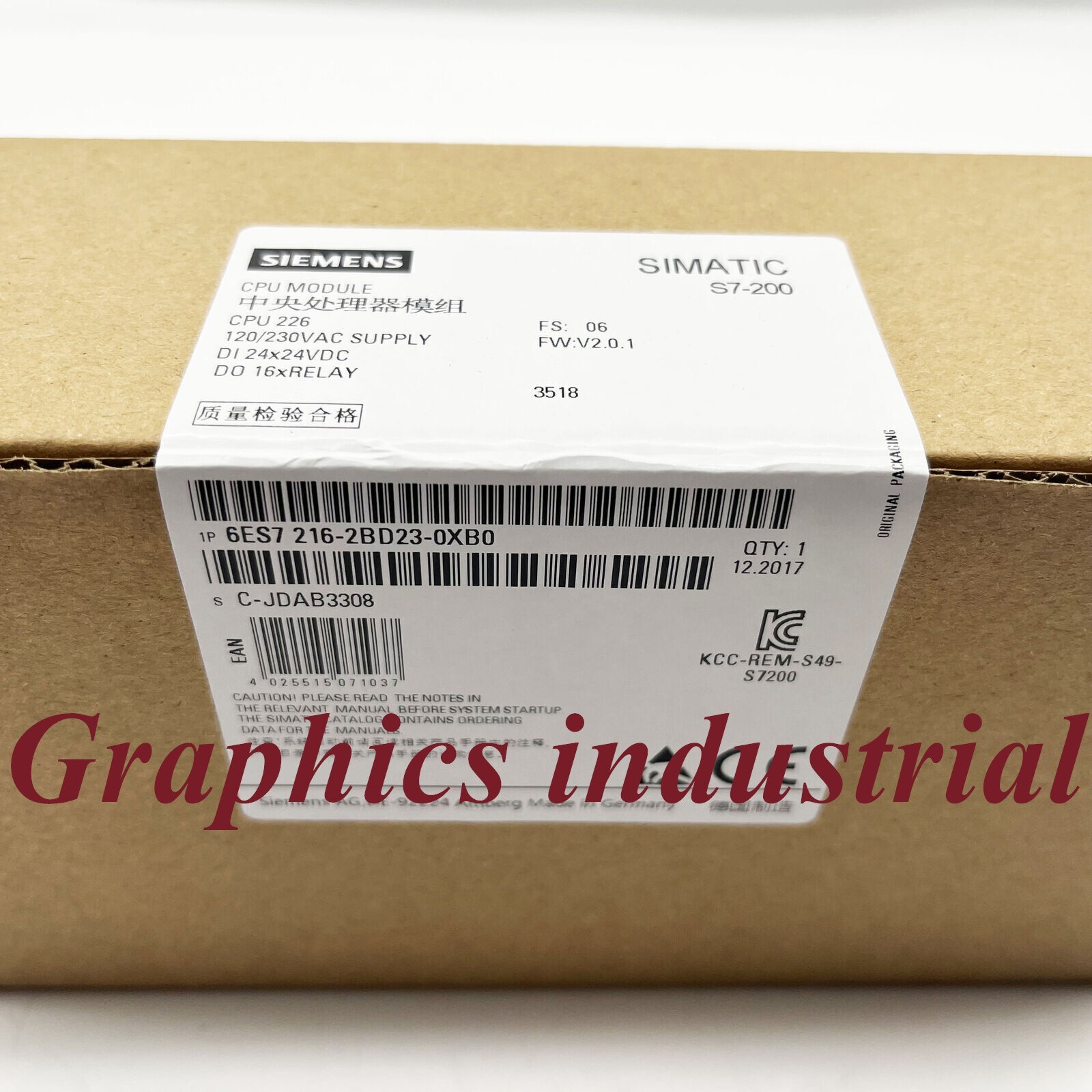 New Siemens 6ES7 216-2BD23-0XB0 6ES7216-2BD23-0XB0 PLC