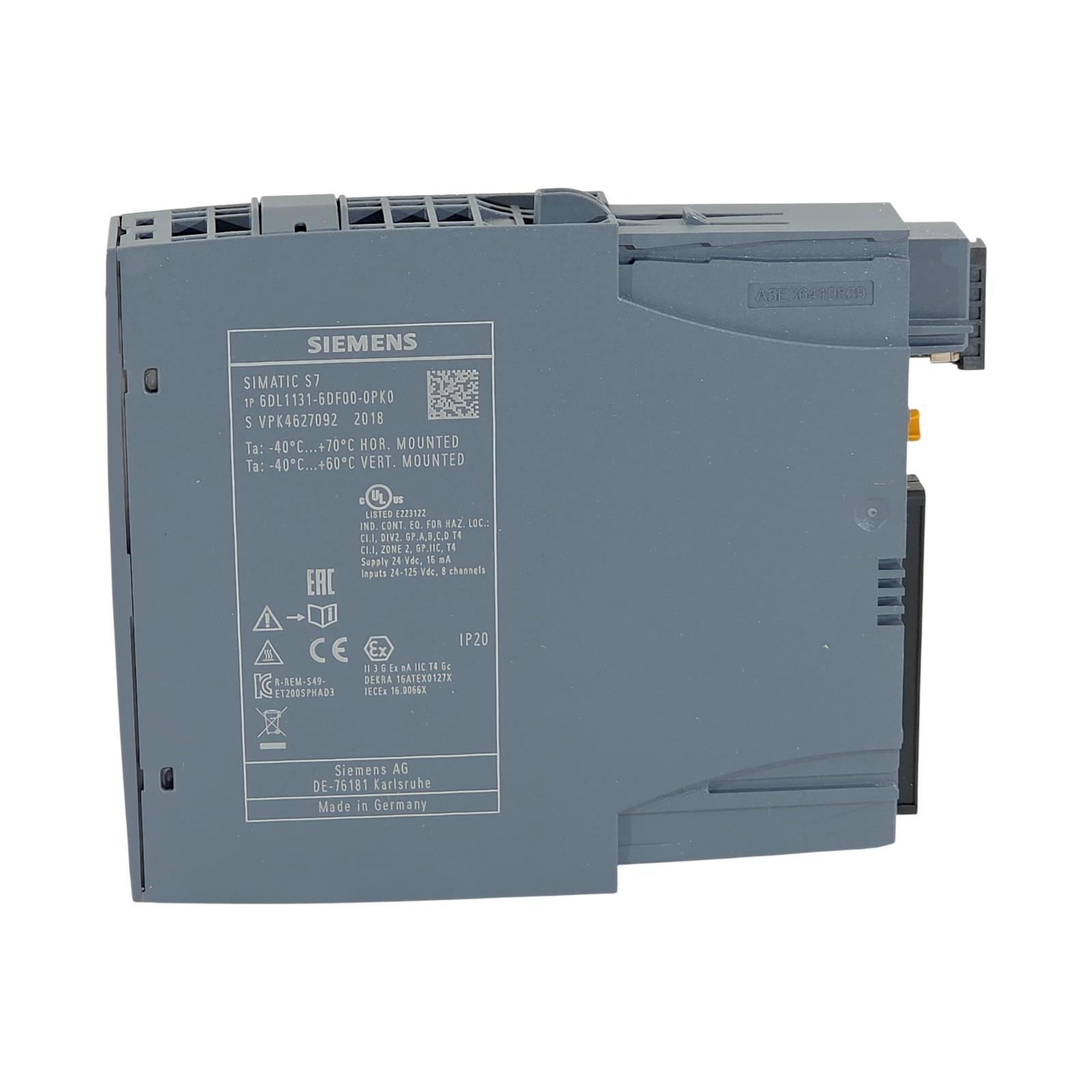 SIEMENS 6DL1131-6DF00-0PK0 SIMATIC ET 200SP HA DIGITAL INPUT MODULE
