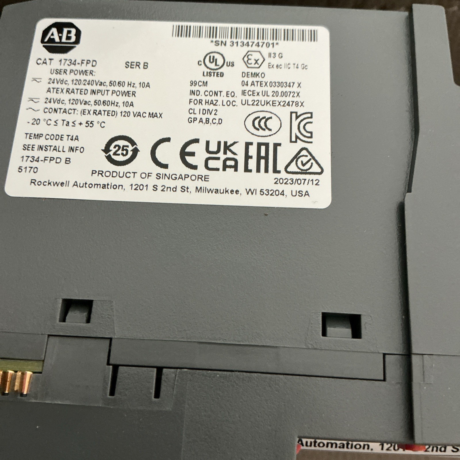 Allen Bradley 1734-FPD POINT I/O Field Distributor Module New Factory Sealed AB