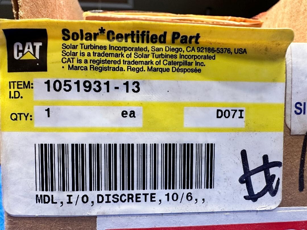 Solar Caterpillar 1051931-13 Flex Input Module ** NEW Open Box** 1794-IB10XOB6