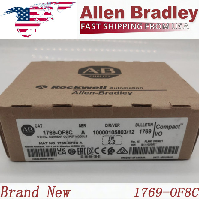 AB 1769-OF8C/A AB CompactLogix 8 Pt A/O Current Module New Sealed Free Shipping