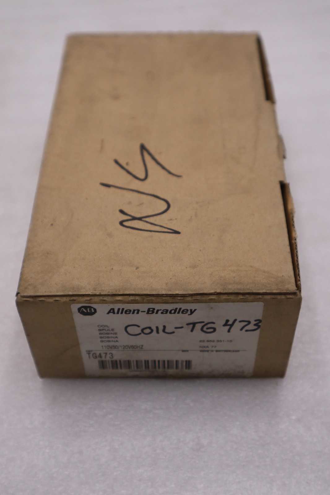 AB ALLEN BRADLEY TG473 CONTACTOR COIL 110/120 VAC 50/60 HZ – STOCK GF65A