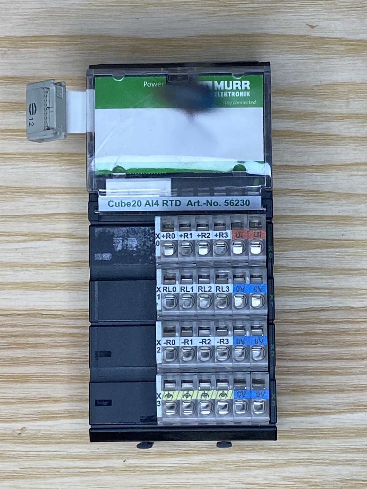 Murr Electronics 56230 CUBE20 AI4 RTD Analog Input Module Pt100 Used