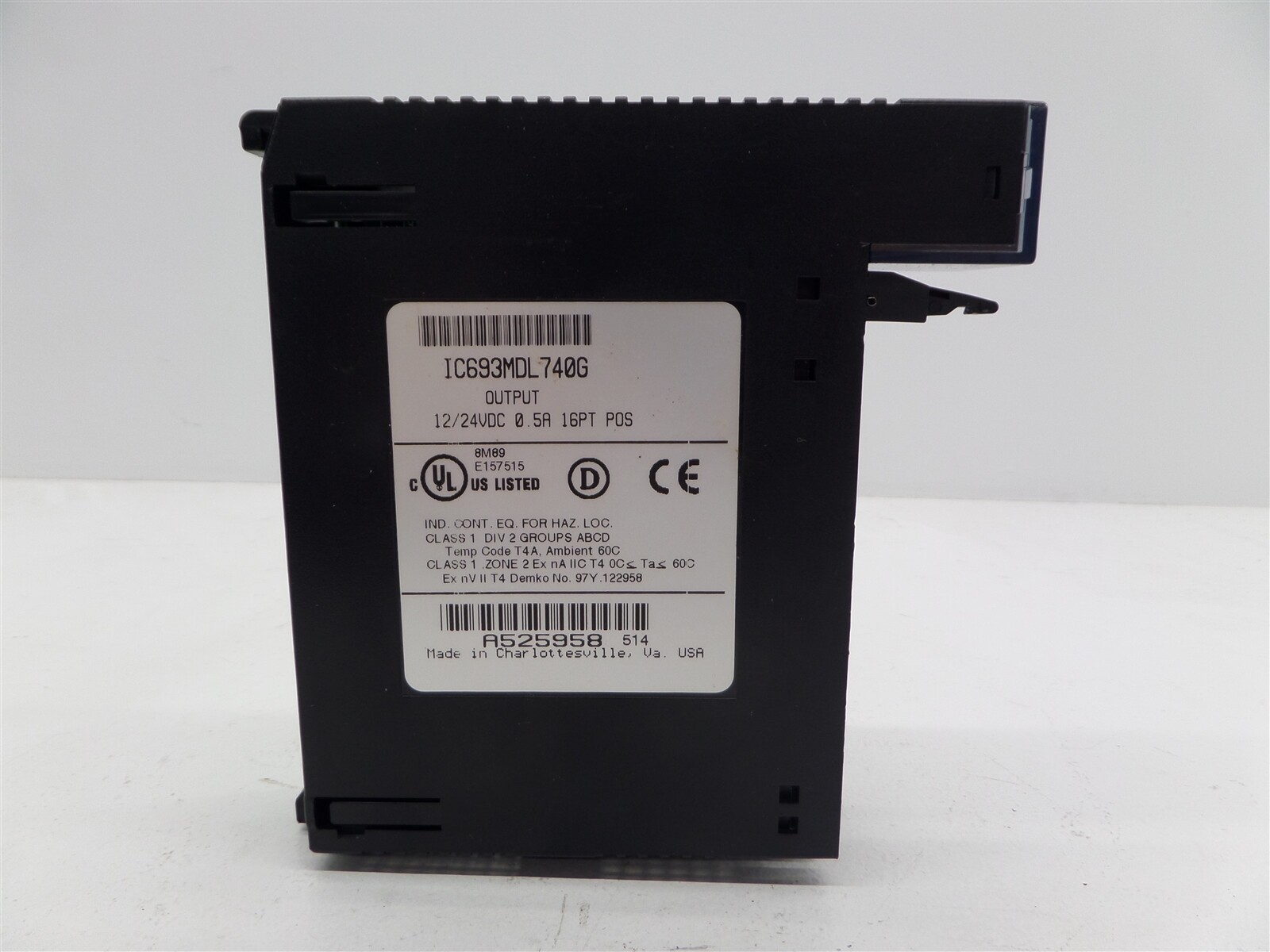 GE Fanuc IC693MDL740G Output Module 12/24VDC 0.5A 16pt POS