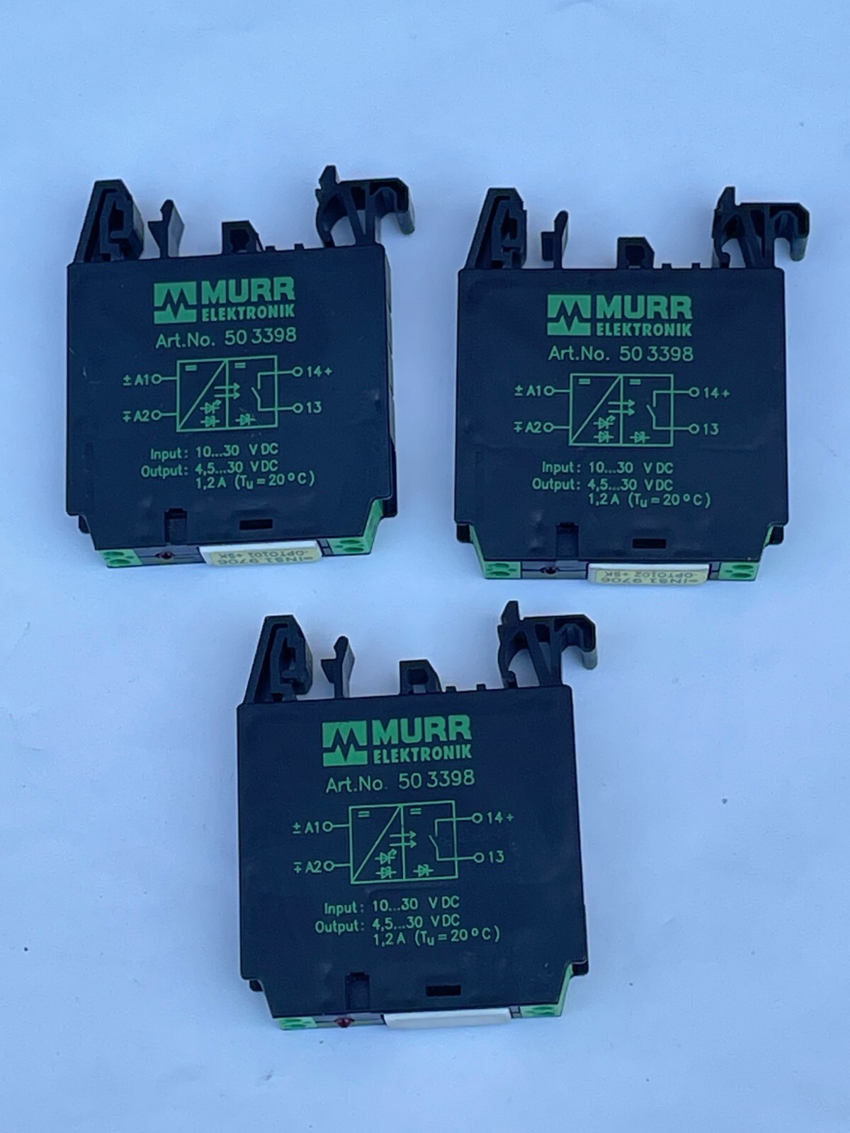 Murr Elektroniks 503398 Optocoupler Module (Lot of 3)