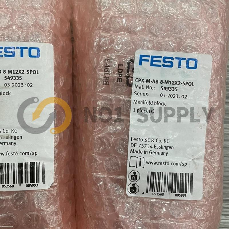 FESTO-CPX-M-AB-8-M12X2-5POL 549335 1PC NEW Anschluss block / Manifold block