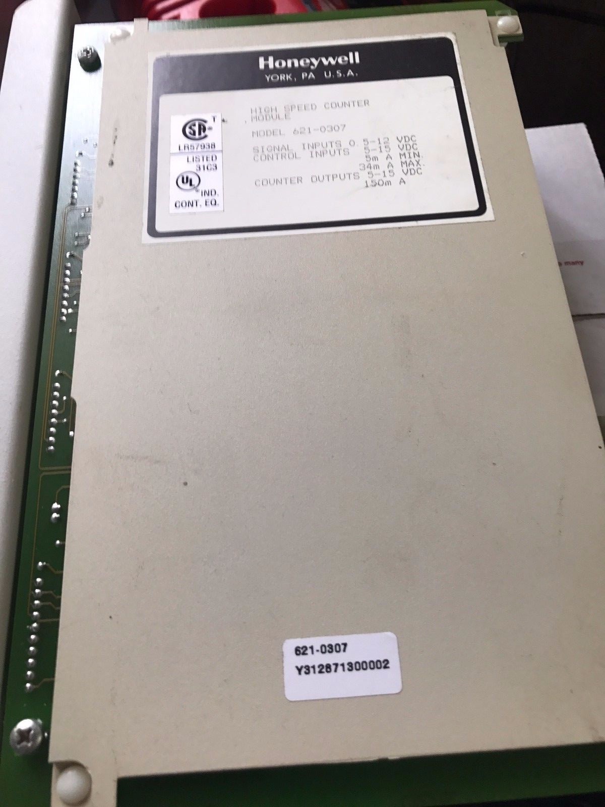 HONEYWELL 621-0307 HIGH SPEED COUNTER 0.5-12VDC 5-15VDC 150MA