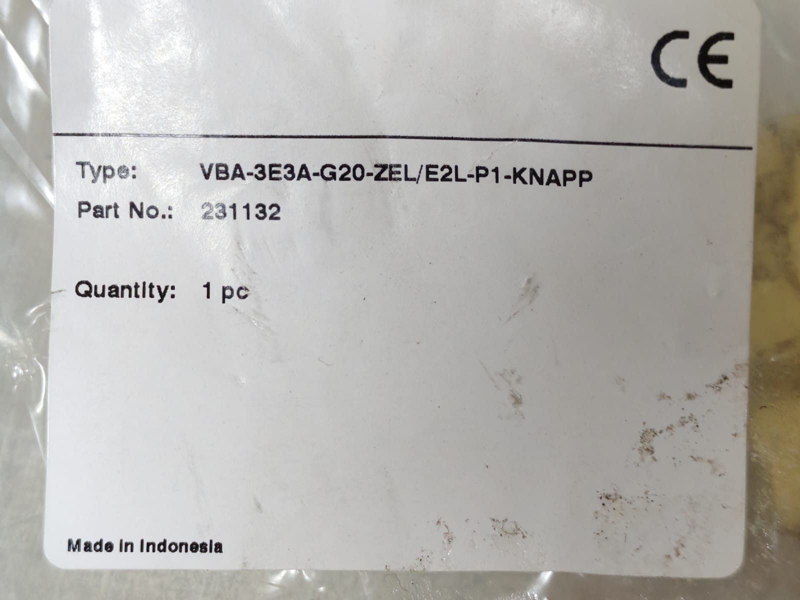 VBA-3E3A-G20-ZEL/E2L-P1-KNAPP AS-Interface I/O module 4001274 -New Without Box