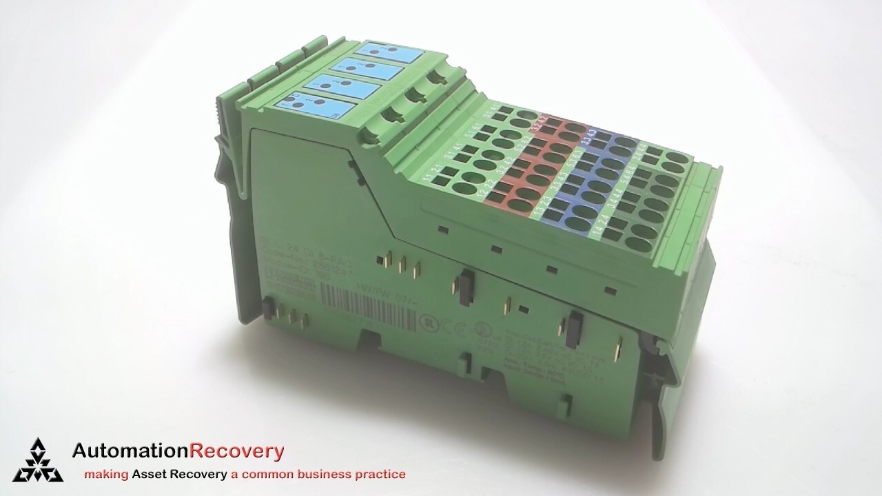 PHOENIX CONTACT IB IL 24 DI 8-PAC INPUT MODULE 24V 8 INPUTS 2861247 #305552