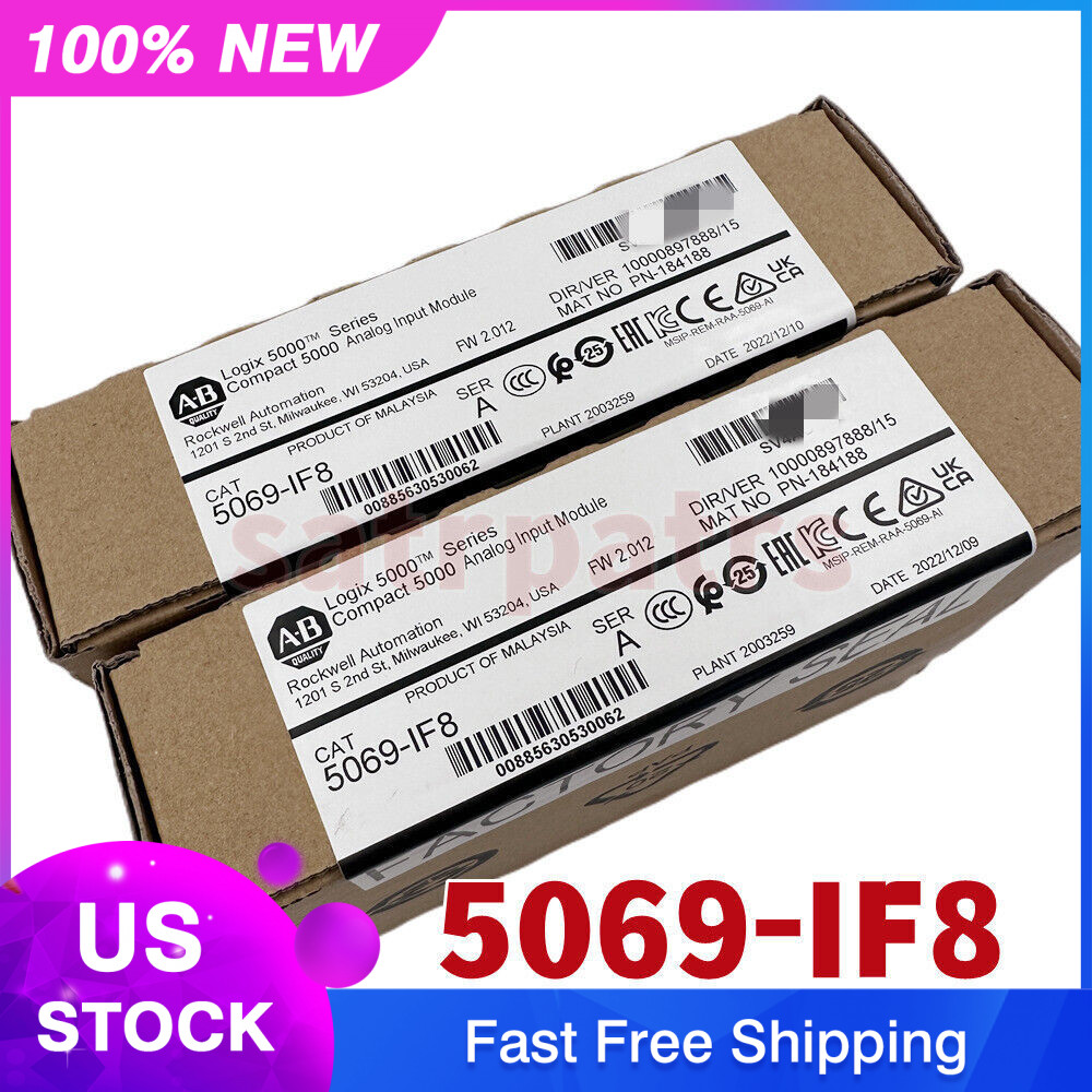2022 Allen Bradley 5069-IF8 SERA Compact 5000 Analog Input Module AB 5069IF8