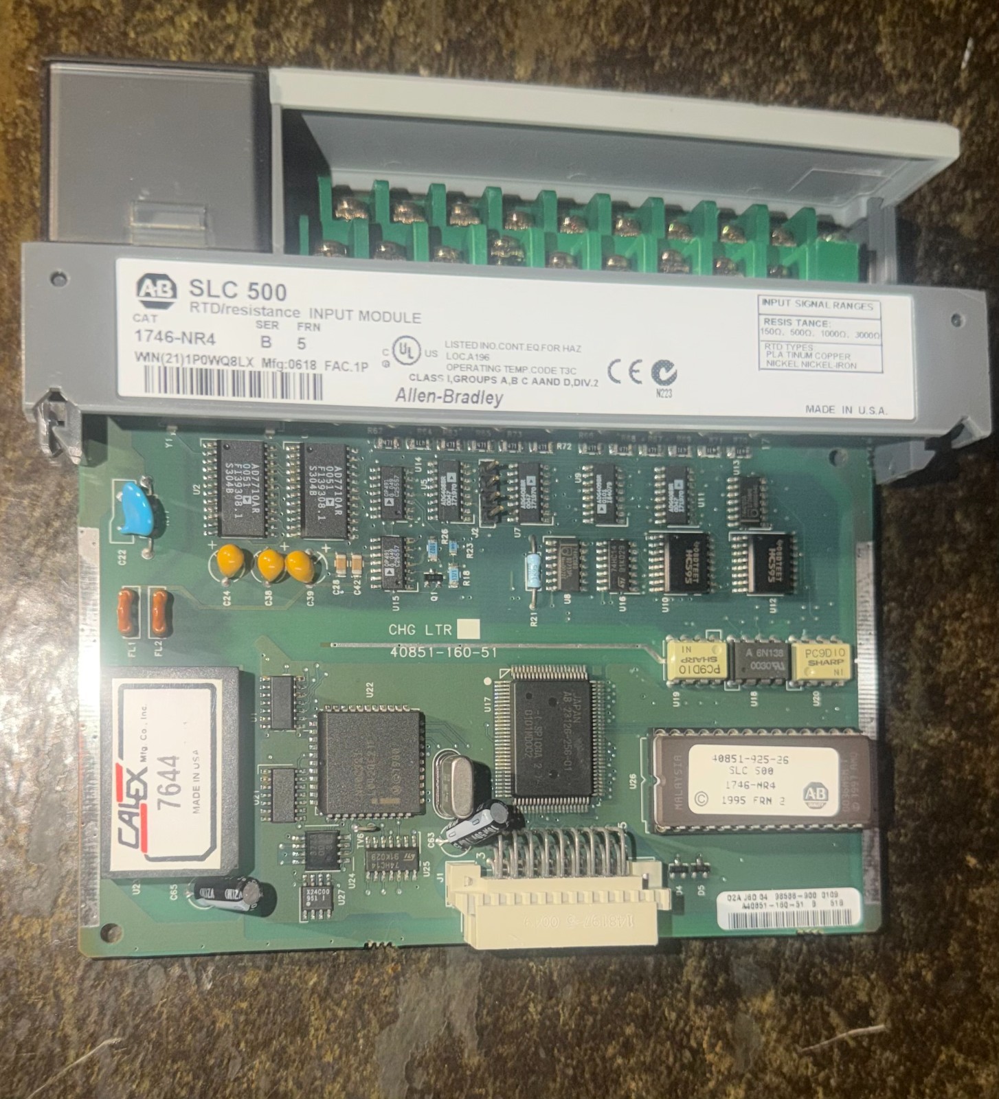 Allen-Bradley 1746-NR4 SLC 500 RTD Resistance Input Module PLC BRAND NEW