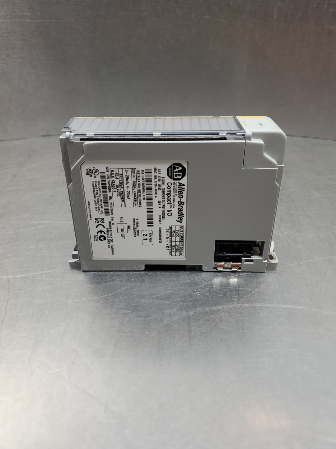 Allen Bradley 1769-OF8C Ser A 8-Chan. Current Output Module, F/W 2.1.