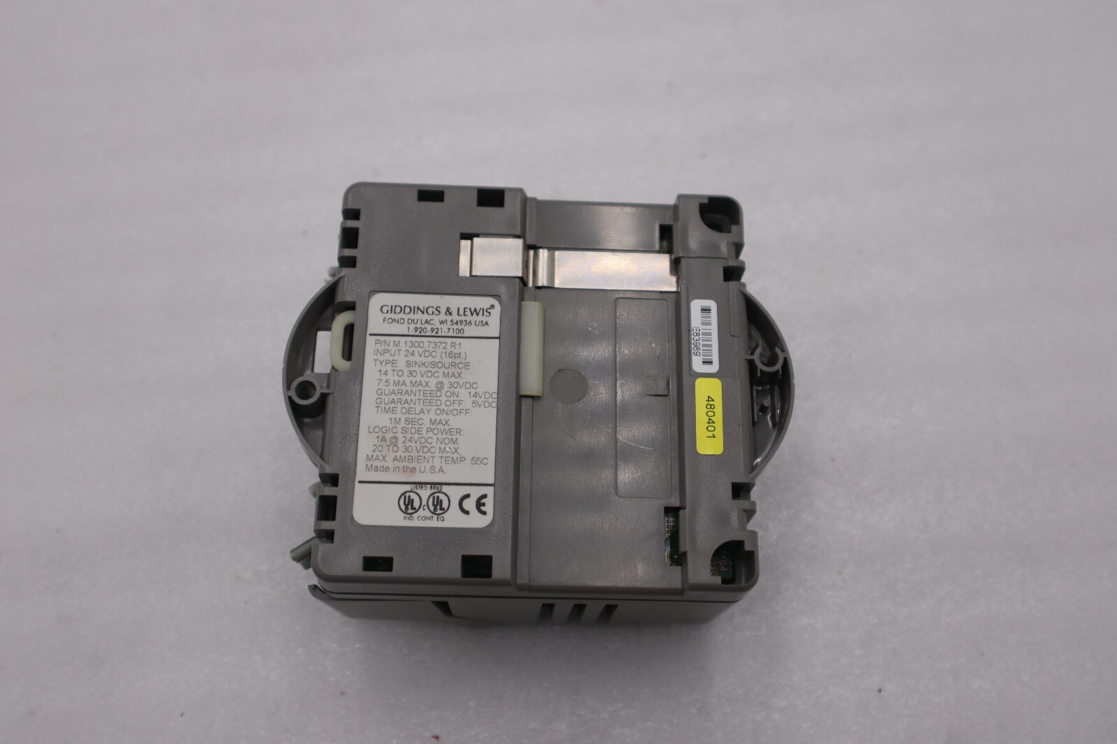 GIDDINGS & LEWIS M.1300.7372 R1 Input Module 24VDC SINK/SOURCE STOCK 627-D