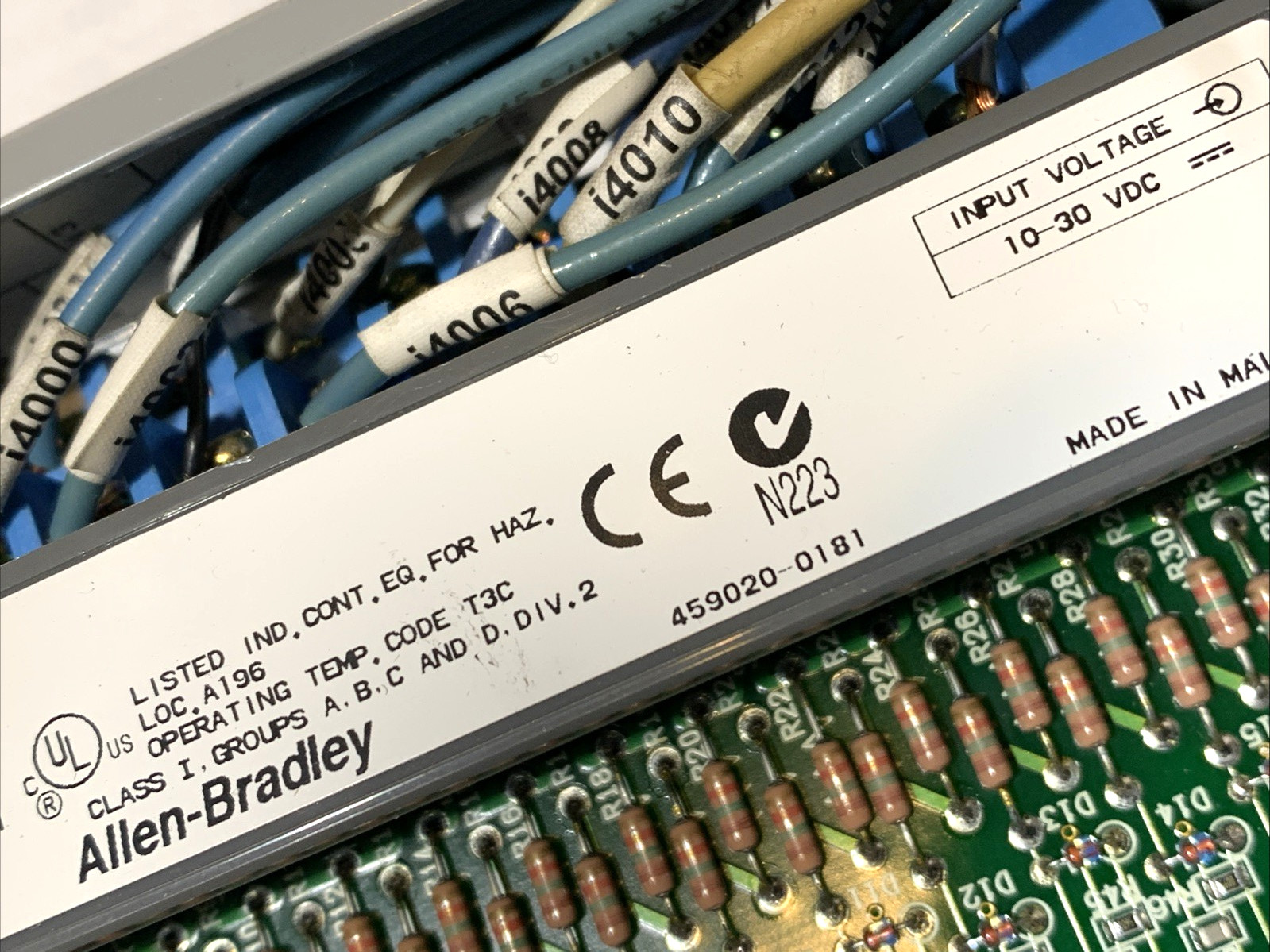 Allen Bradley 1746-IB16 Ser C SLC 500 Input Module 16 Point $15 + FREE SHIPPING