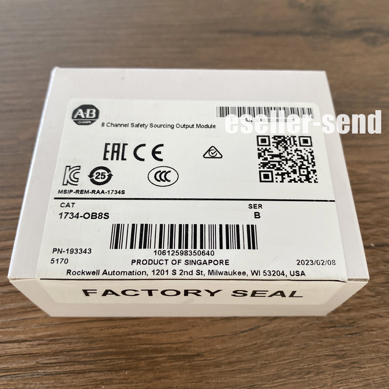 New Sealed AB 1734-OB8S Ser B 8 Channel Safety Sourcing Output Module 1734OB8S