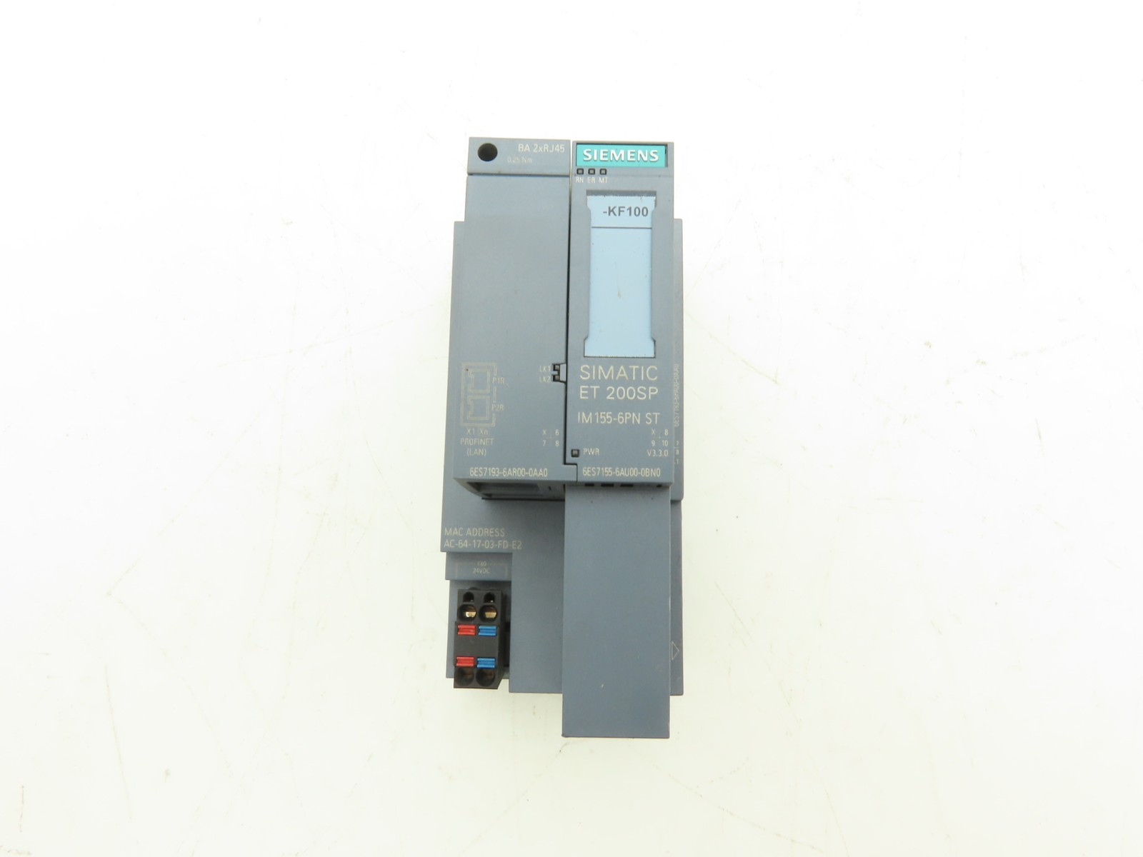 Siemens 6ES7 155-6AU00-0BN0 SIMATIC ET200SP PROFINET Interface Module IM 155-6PN