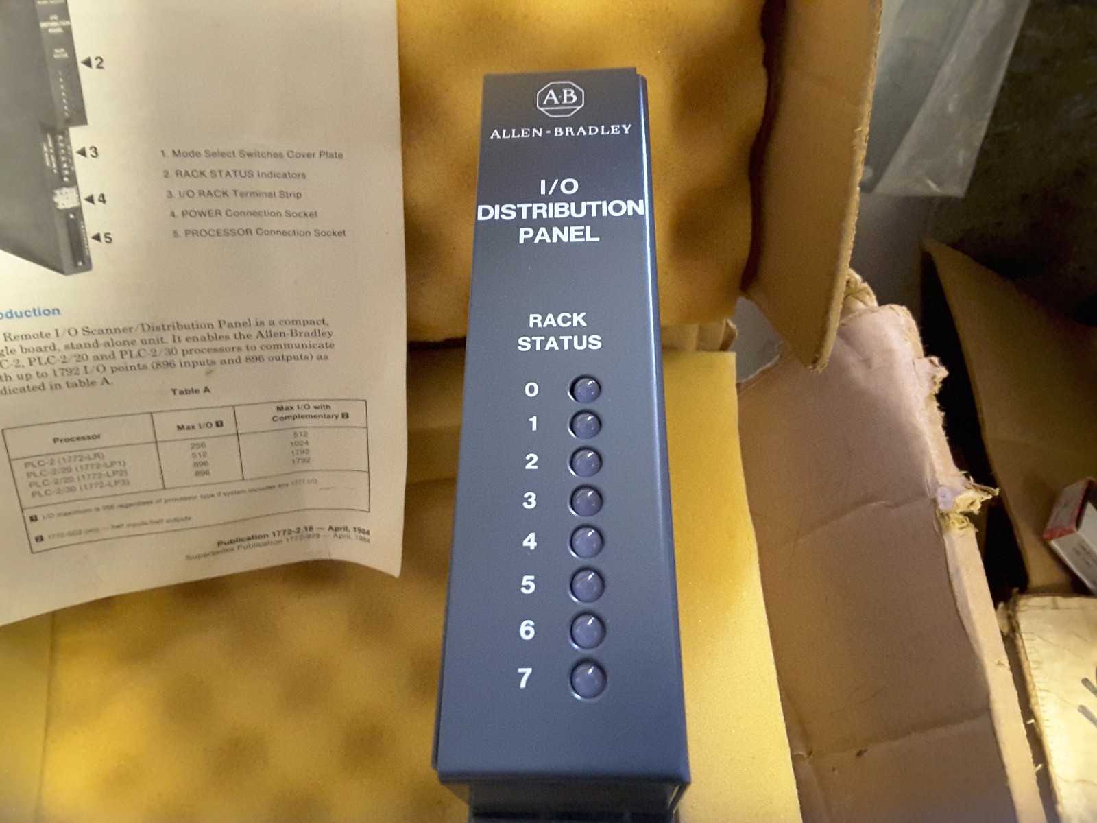 ALLEN BRADLEY 1771-SD2 REMOTE IO SCANNER MODULE DISTRIBUTION NIB NOS NEW $109