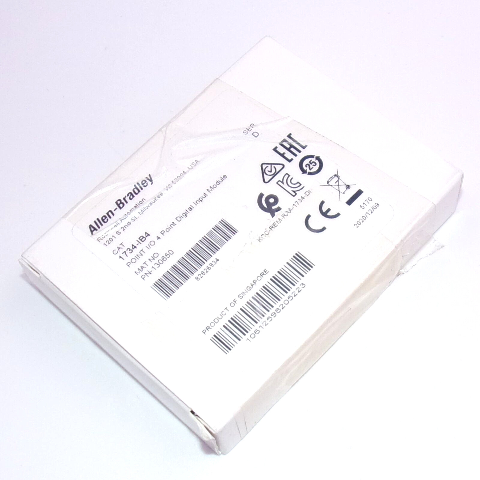 Allen-Bradley Point I/O 24VDC 4-Point Digital Input Module 1734-IB4 SER. D