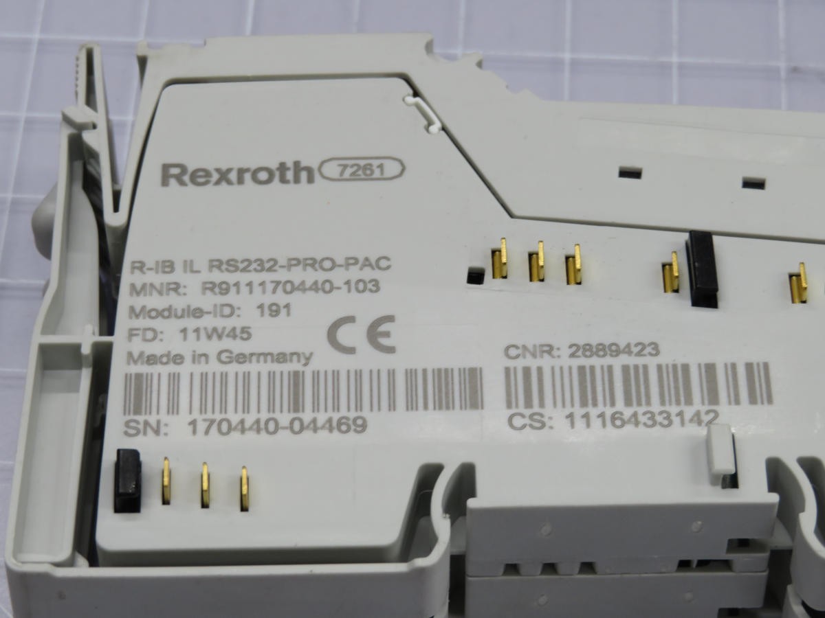 REXROTH R911170440-103 R-IB IL RS232-PRO-PAC INPUT TERMINAL MODULE T211134
