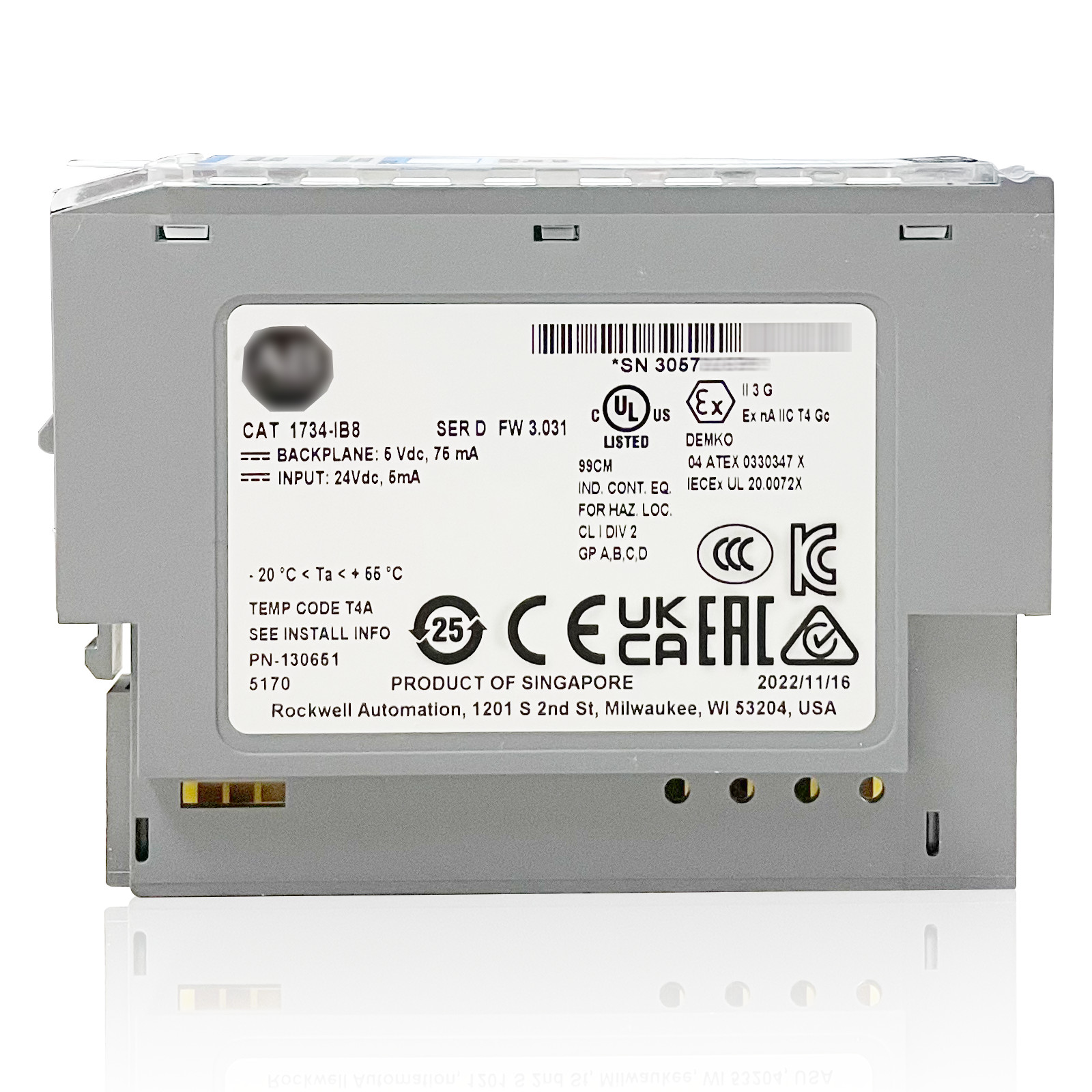 NEW Allen-Bradley 1734-IB8 /D POINT I/O 8 Point Digital Input Module 1734IB8