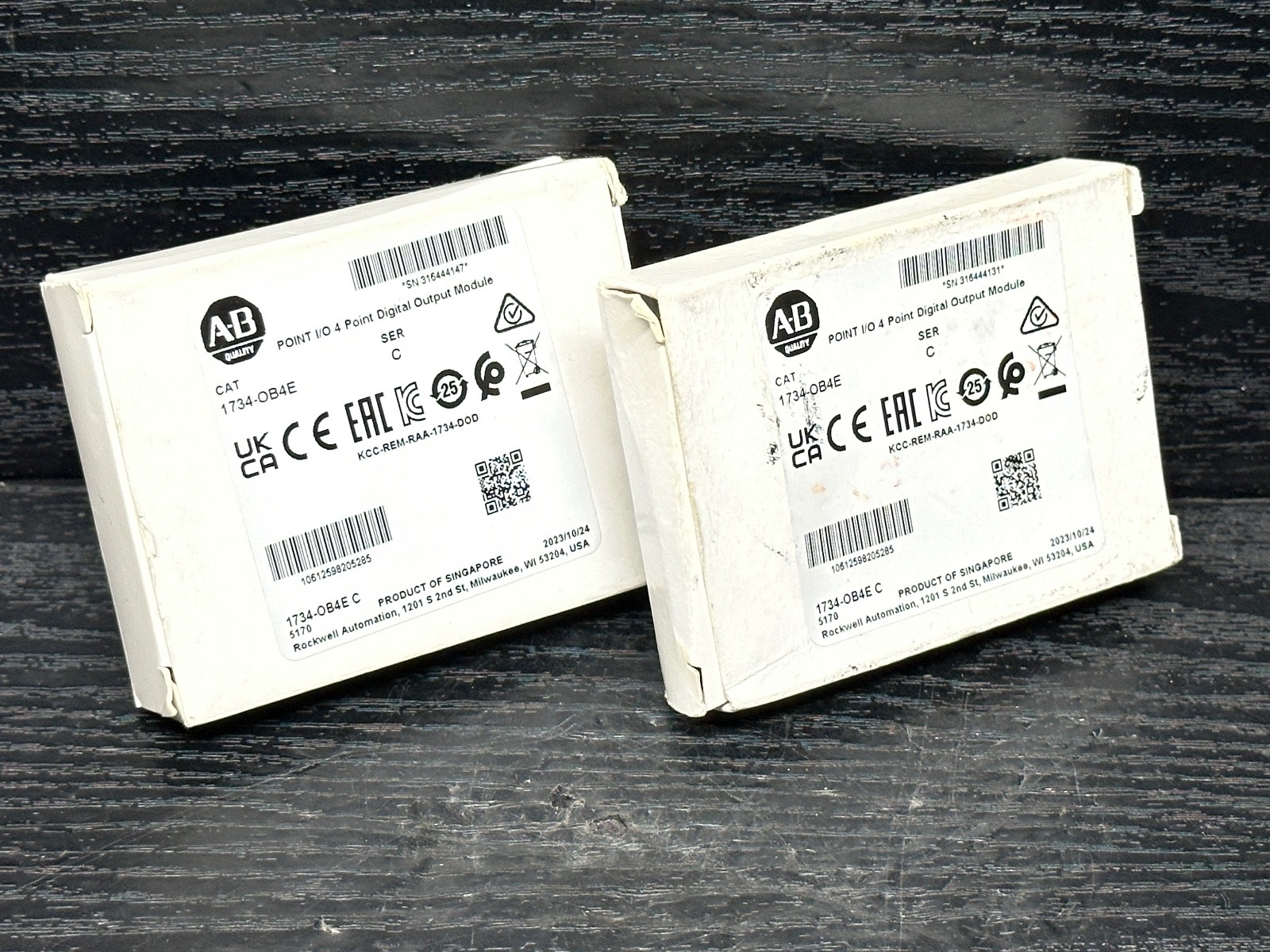2023 Surplus Open Allen Bradley 1734-OB4E 0B4E C 96429877 PointI/O Output Module