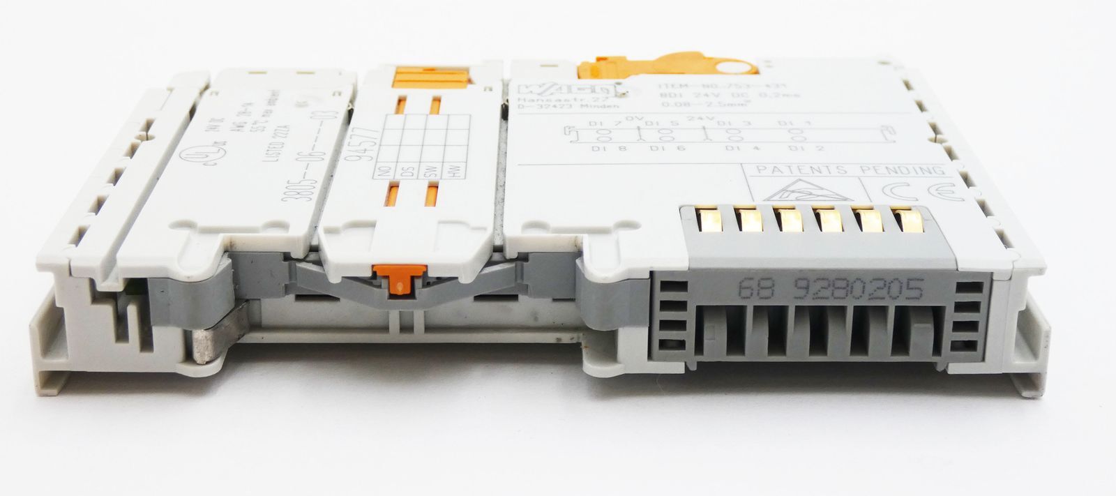 Wago 753-431 8DI 24VDC 0.2ms 0.08-2.5mm² 8-channel digital input -used-