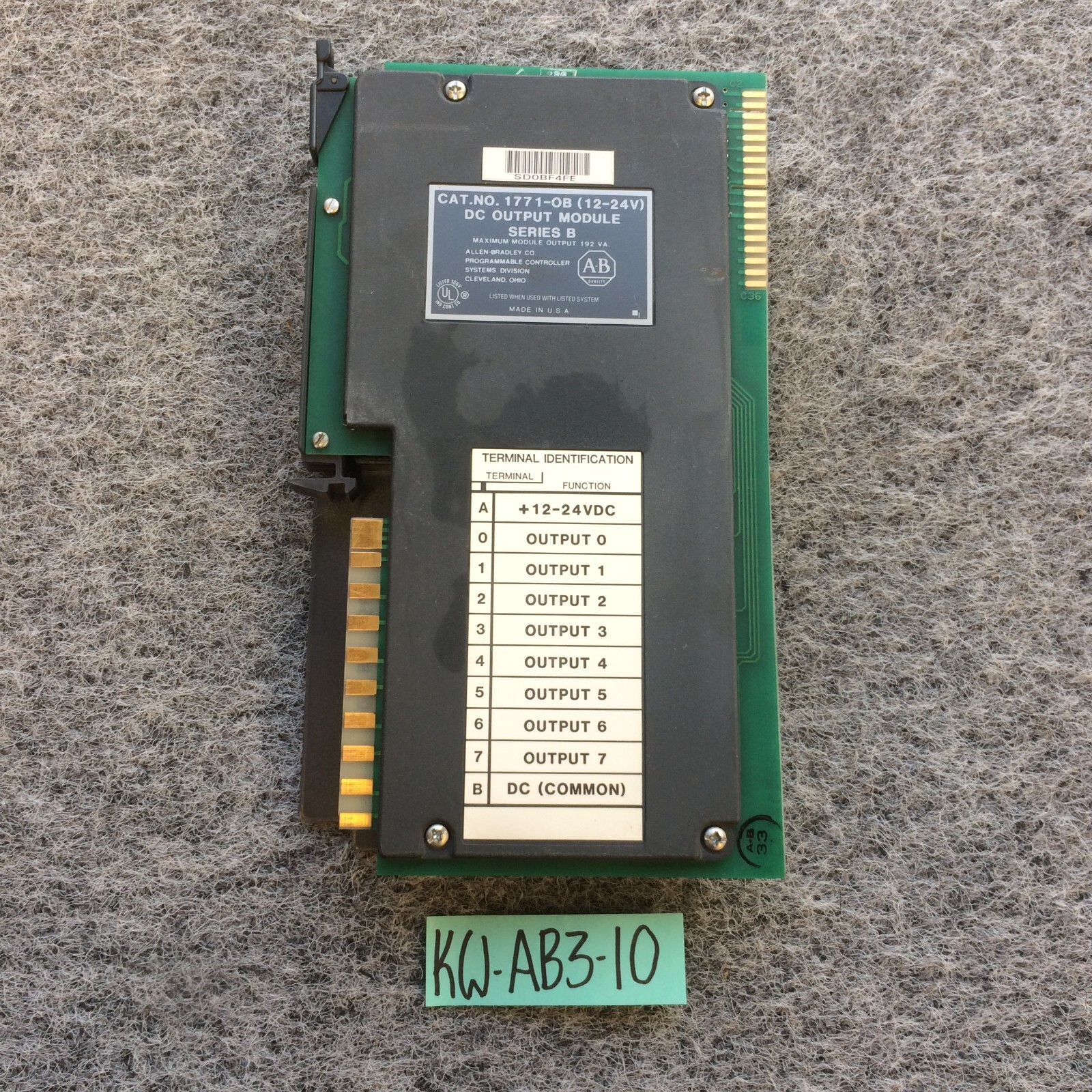 Allen-Bradley DC Output Driver Module 1771-OB SERIES B