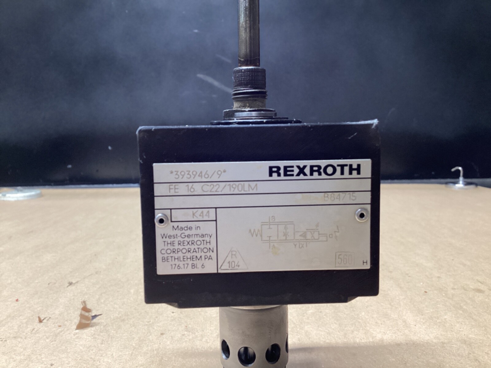 REXROTH 393946/9 FE1622C/190LM SOLENOID VALVE – #108L72