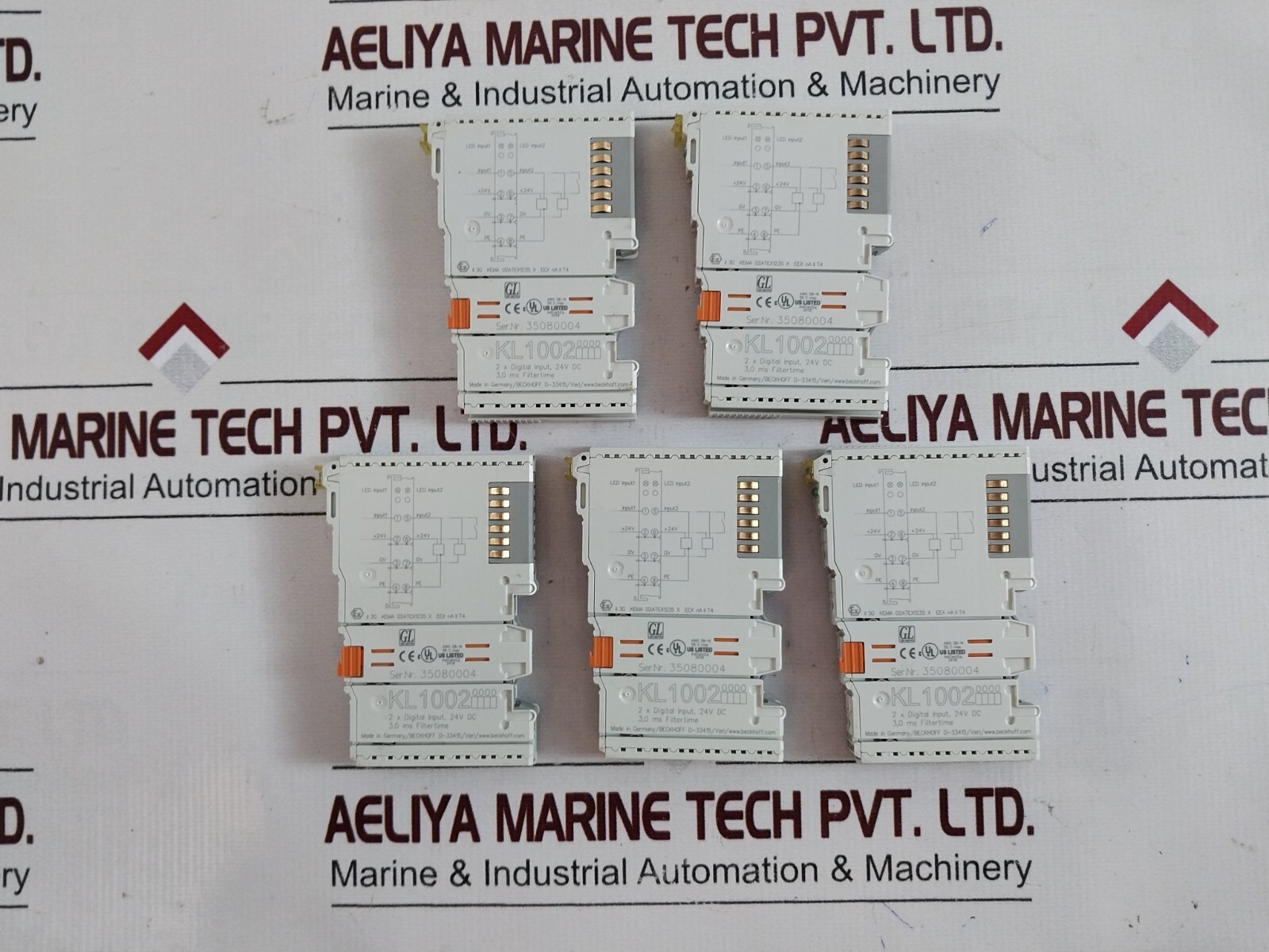 BECKHOFF KL1002 Bus Terminal 2-Channel Digital Input AWG 28-14