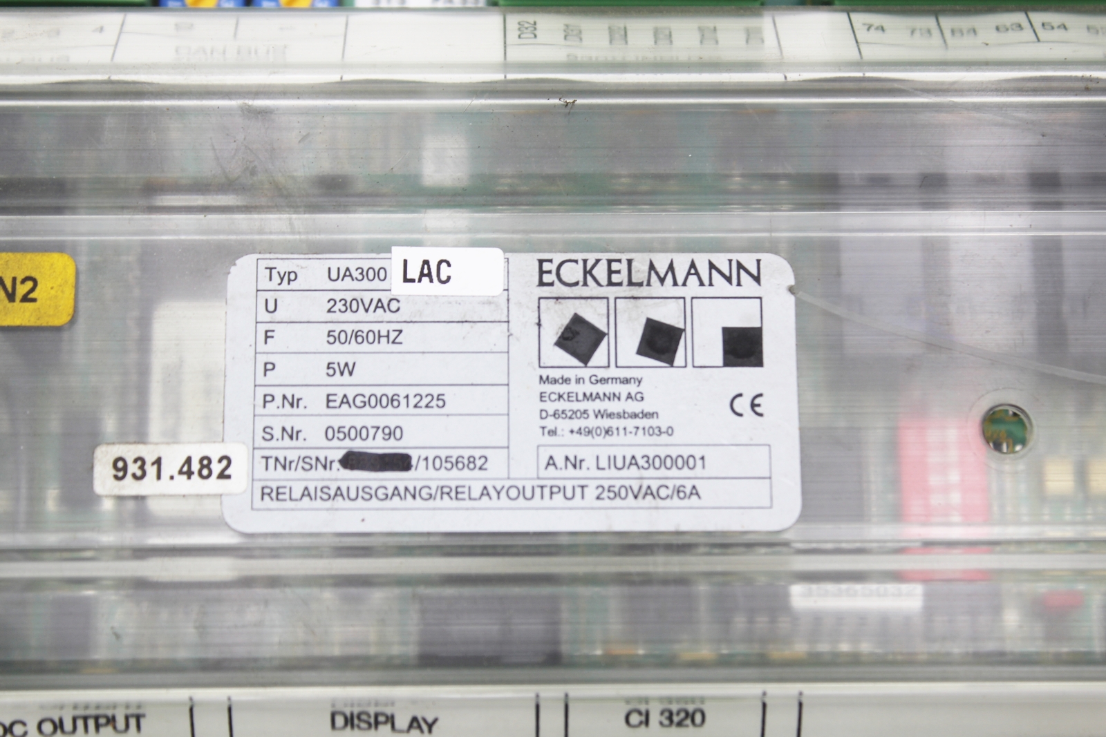 Eckelmann UA300 LAC Expansion Module Extension Module 230VAC
