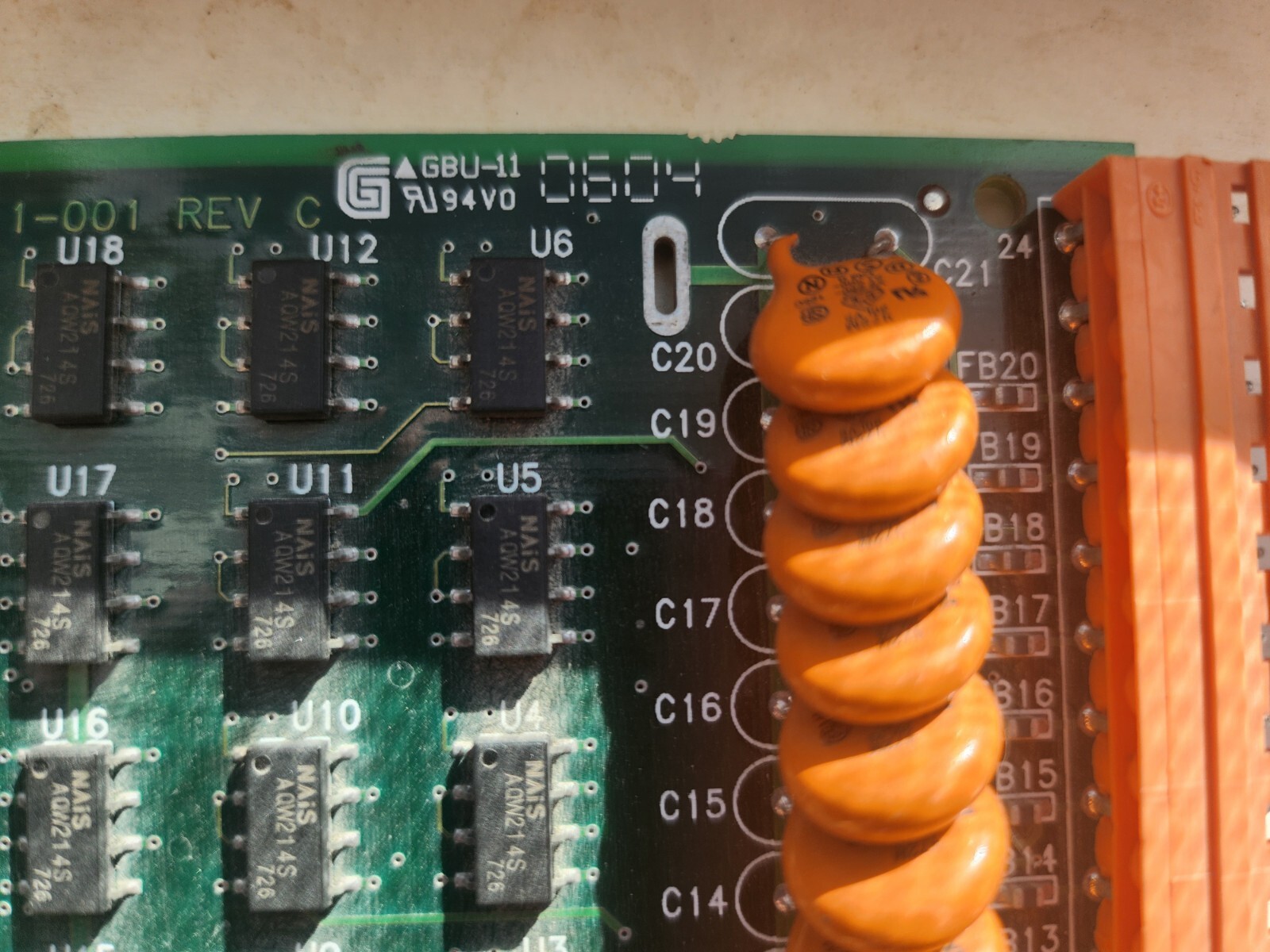 Honeywell 51452212-002 Rev E Multitrend Plus V5 Analog Input Module PCB Board