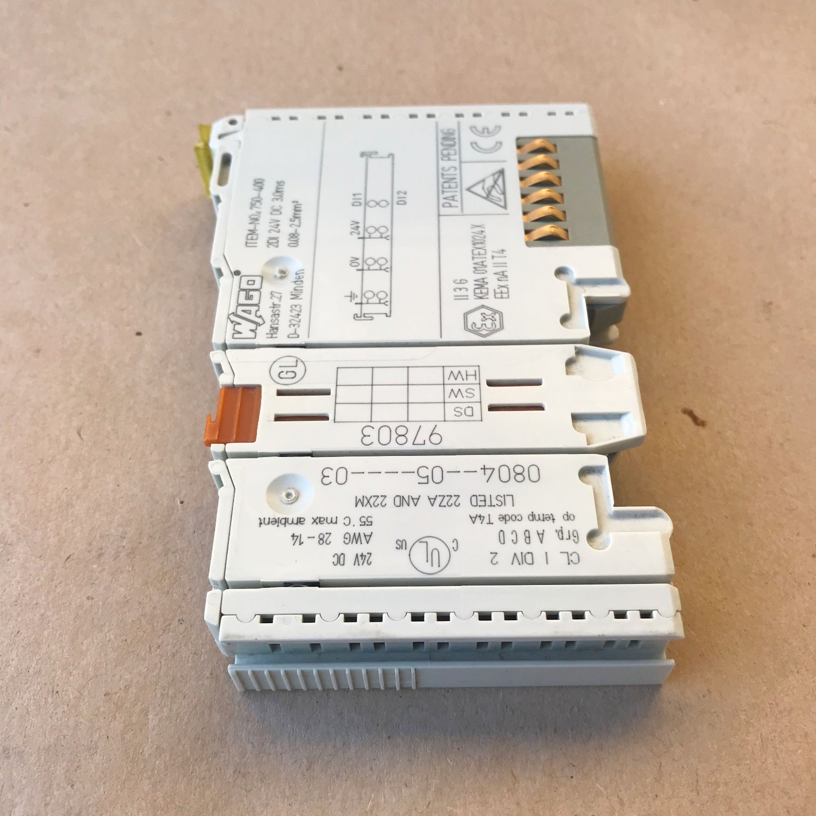 WAGO 750-400 INPUT MODULE