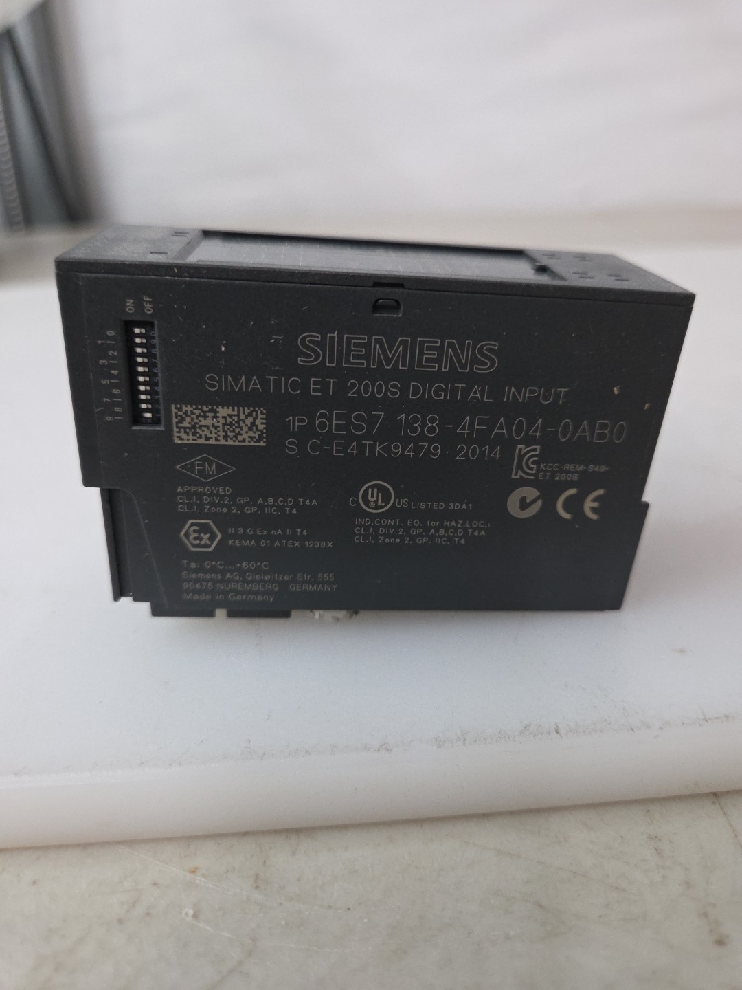 Siemens 6ES7138-4FA04-0AB0 SIMATIC DP 4/8 F-DI PROFIsafe, DC 24V, ET200S